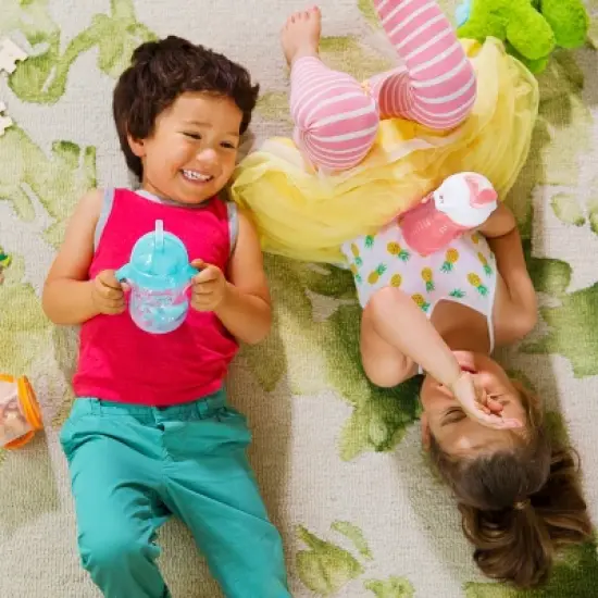 Munchkin Click Lock 9oz Bite Proof Sippy Cup - 2pk - Pink/Purple image {2}