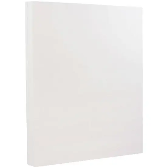 JAM Paper 8.5"x11" Strathmore Extra Heavy Weight Cardstock 130lb 25 Sheets Bright White Wove image {1}