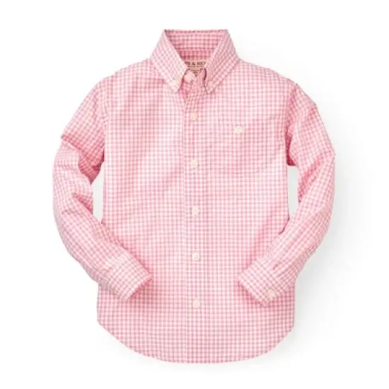 Hope & Henry Boys' Poplin Button Down Shirt, Infant image {22}