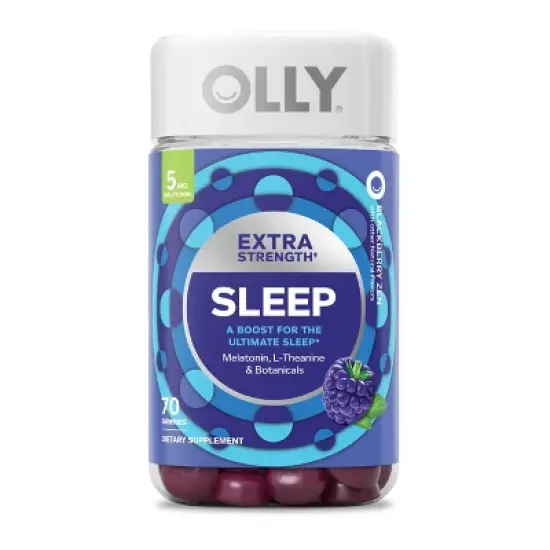 OLLY Extra Strength Sleep Gummies with 5mg Melatonin - Blackberry Zen image {7}