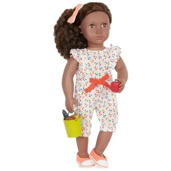 Our Generation Nahla with Storybook & Accessories 18" Posable Gardening Doll image {2}