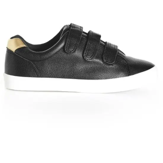 Women's WIDE FIT Sue Leisure Shoe - black | EVANS image {7}
