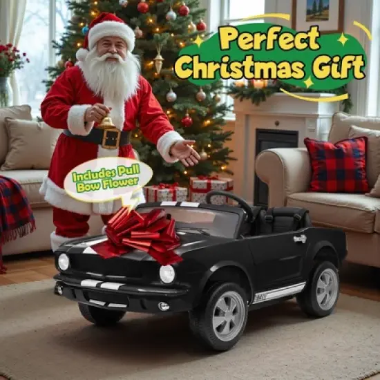 Joyracer Shelby 4WD 24 Volt Ride on Toys Cars for Kids, 2 Seats Electric Car with Remote Control, LED Lights, Music, Horn, Bluetooth, USB, Kids Gift image {9}