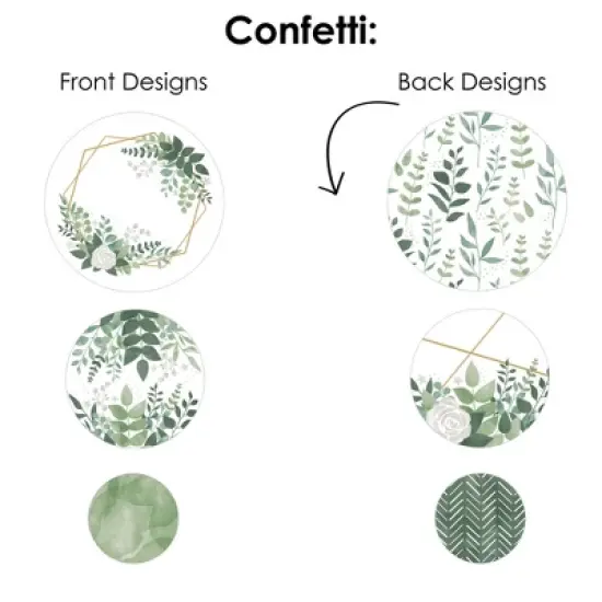 Big Dot of Happiness Boho Botanical - Greenery Party Decor and Confetti - Terrific Table Centerpiece Kit - Set of 30 image {4}