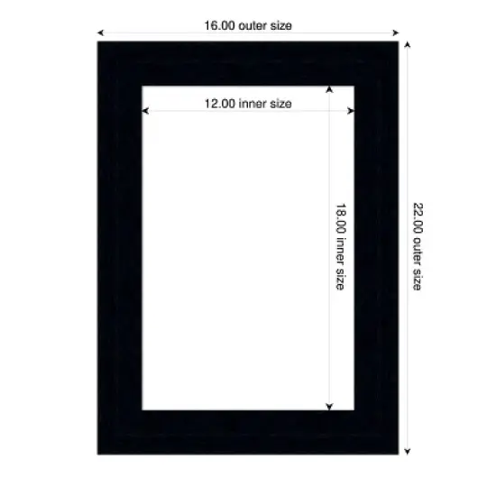 Amanti Art Tribeca Black Framed Dry Erase Magnetic Board image {4}
