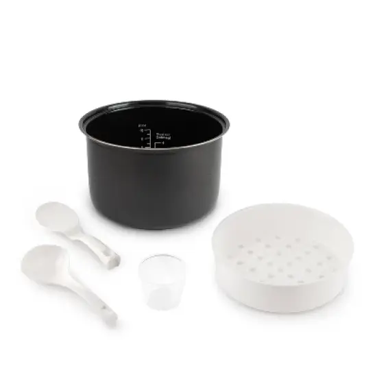 Aroma 20 Cup Digital Rice Cooker Black: Stainless Steel, Small Tray, Steamer for Food, Rice Maker, Removable Lid image {4}