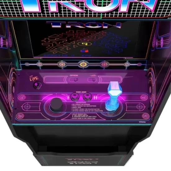Arcade1Up Tron Home Arcade with Riser and Stool image {3}