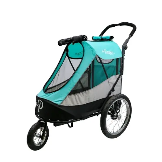 Petique Trailblazer Jogger, Dog Cart for Medium Size Pets, Ventilated Pet Stroller for Cats & Dogs image {2}