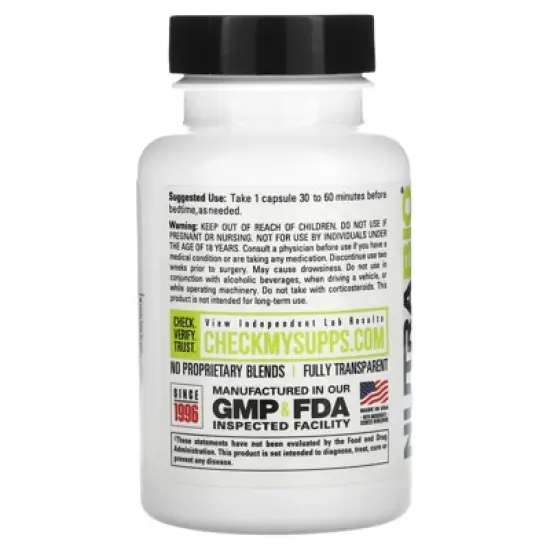 NutraBio Melatonin, 120 Capsules (3 mg per Capsule) image {2}