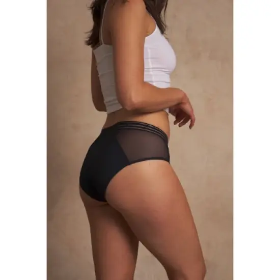 Saalt Leak Proof Period Underwear Regular Absorbency - Soft-Stretch Mesh Hipster image {8}