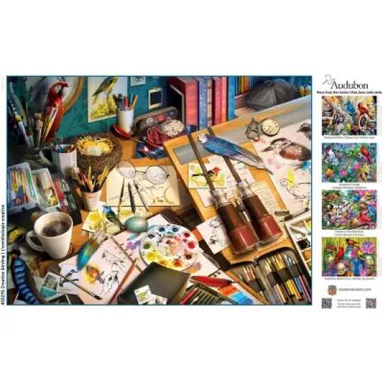 MasterPieces 300 Piece EZ Grip Jigsaw Puzzle - Creative Birding - 18"x24" image {4}