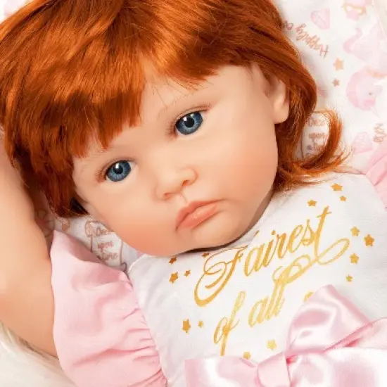 Paradise Galleries Reborn Toddler - Once Upon a Princess, 20 inch Made in GentleTouch Vinyl, Red Hair, 6-Piece Realistic Baby Doll Gift Set image {1}