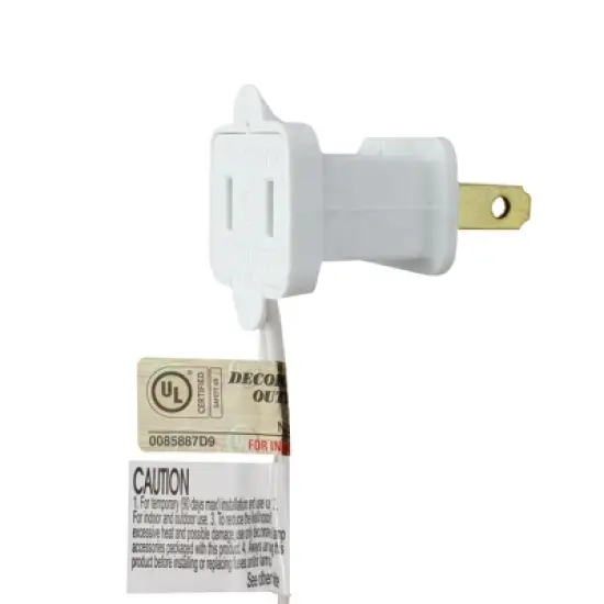 Northlight 25 Count Warm White LED C9 Christmas Lights, 16 ft White Wire image {2}