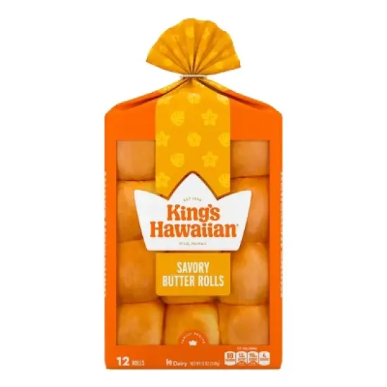 King's Hawaiian Savory Butter Sweet Rolls - 12oz/12ct image {5}