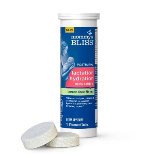 Mommy's Bliss Lactation Hydration Drink Tablets - Lemon Lime - 10ct image {10}