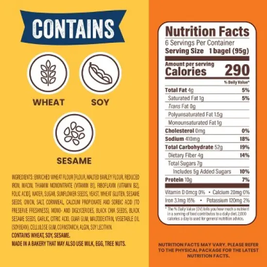 Thomas' Everything Bagels - 20oz/6ct image {3}