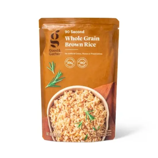 90 Second Whole Grain Brown Rice Microwavable Pouch - 8.8oz - Good & Gather&trade; image {3}