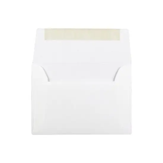 JAM Paper A2 Strathmore Invitation Envelopes 4.375 x 5.75 Bright White Wove 191151 image {1}