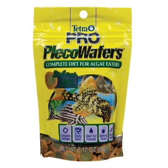 Tetra Wafers Nutritionally Balanced Concentrated Algae Center Vegetable Flavor Dry Fish Food - 2.12oz image {5}