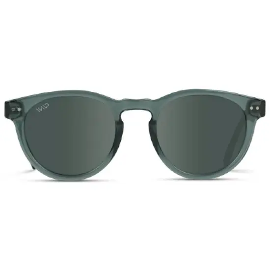 WMP Eyewear Classic Round Acetate Polarized Sunglasses image {5}