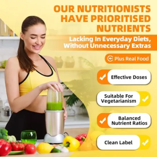 Alliwise Multivitamin & Minerals Capsules - Support Immunity & Energy, Healthy Hair & Skin - 120 Capsules image {5}