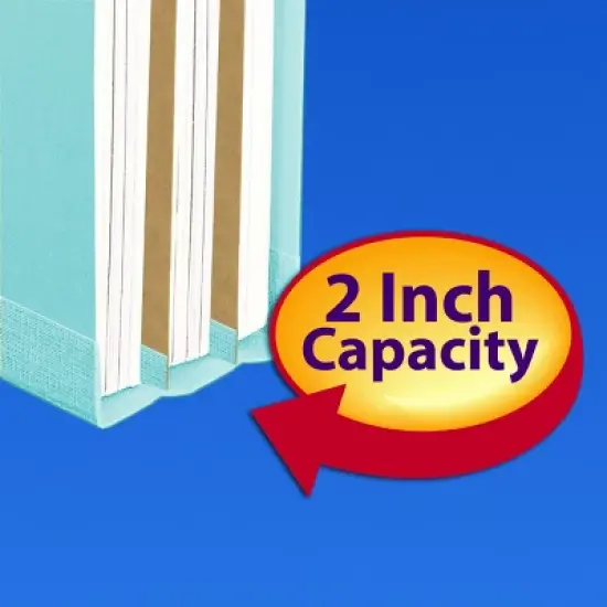 Smead End Tab Pressboard Classification File Folder with SafeSHIELD  Fasteners, 2 Dividers, Legal, Blue (29781) image {2}