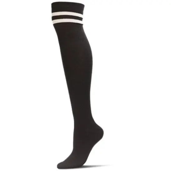 Memoi Top Stripe Cashmere Blend Over The Knee Warm Socks image {2}