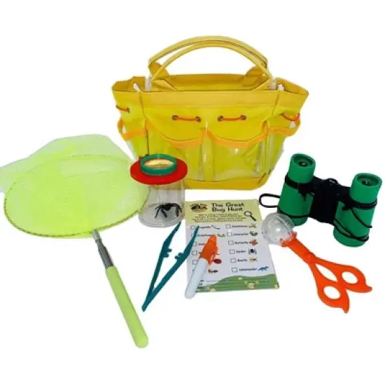 Kids' Bug-Watching Adventure Kit &ndash; Complete with Bug Net, Viewer, Catcher, Binoculars, Checklist & Tool Bag image {10}