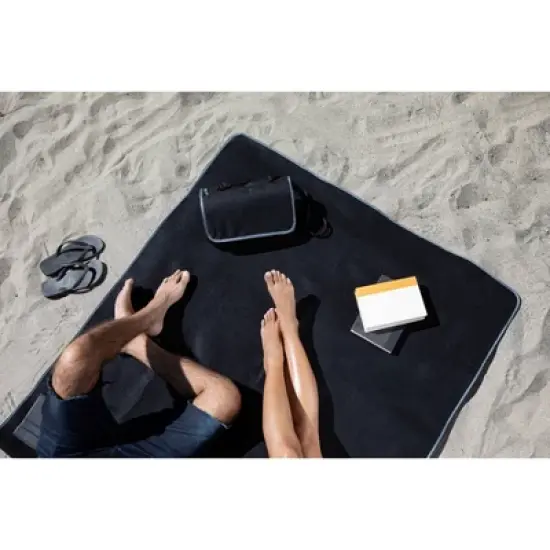 NCAA Oklahoma State Cowboys Blanket Tote Outdoor Picnic Blanket - Black image {4}