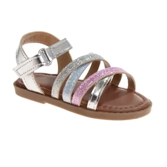 Petalia Girls Open Toe Toddler Hook and Loop Sandal image {7}