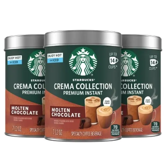 Starbucks Crema Collection Molten Chocolate Premium Instant Coffee - 21.36oz/3ct image {11}