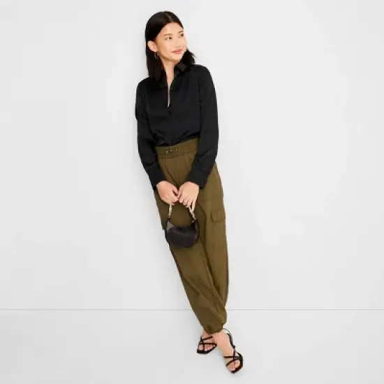 Women's Long Sleeve Button-Front Shirt - A New Day&trade; image {2}