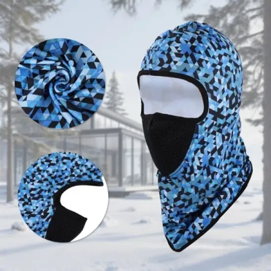 Unique Bargains Geometric Balaclava Face Mask 1 Pc image {3}