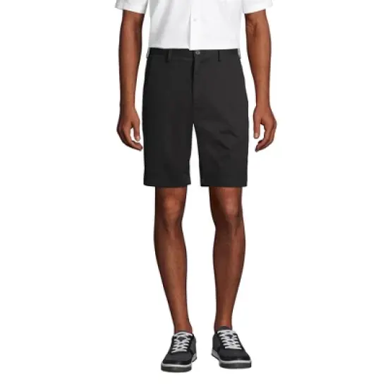 Lands' End Lands' End Men's Traditional Fit 9" No Iron Chino Shorts image {4}