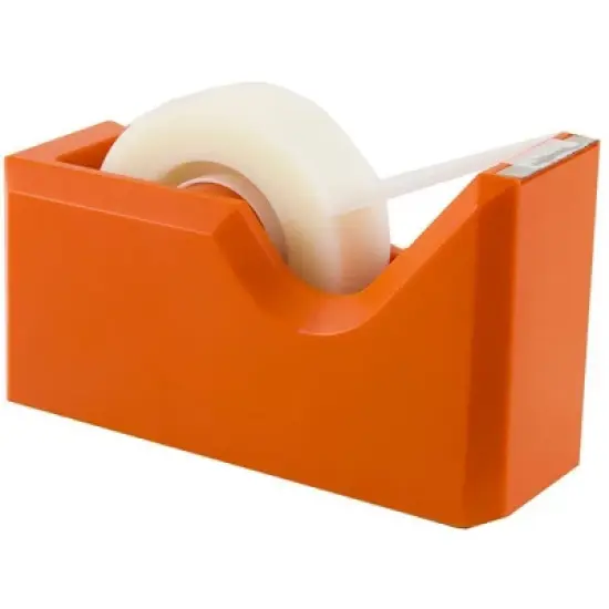 JAM Paper Colorful Desk Tape Dispensers - Orange: Plastic Stationery, Paper Clips & Fasteners, 1.75" Height, 2.5" Width image {5}