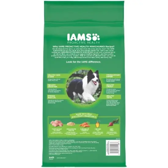  IAMS Proactive Health Minichunks Chicken & Whole Grains Recipe Adult Premium Dry Dog Food image {2}