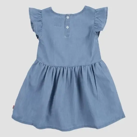 Levi's&reg; Toddler Girls' Flutter Sleeve Summerwind Denim Dress - Blue image {1}