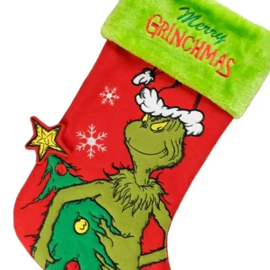 Dr. Suess How The Grinch Stole Christmas Holiday Stocking 20" image {2}