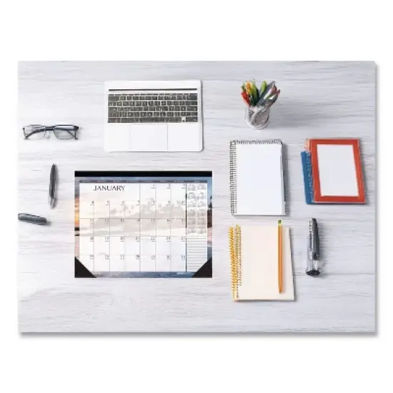 Recycled Earthscapes Desk Pad Calendar, Seascapes Photography, 22 x 17, Black Binding/Corners,12-Month (Jan to Dec): 2026 image {3}