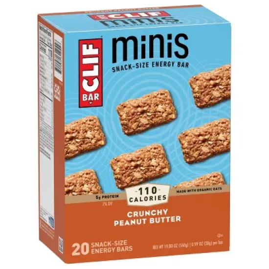 CLIF Bar Crunchy Peanut Butter Energy Bar Minis - 20ct image {2}