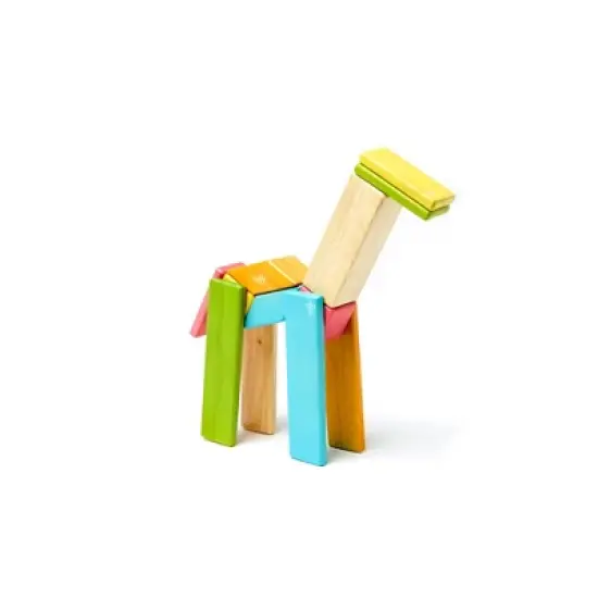 Tegu Magnetic Wooden Blocks, 14-Piece Set, Tints image {7}