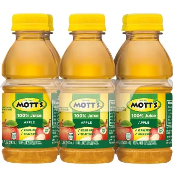 Mott's 100% Original Apple Juice - 6pk/8 fl oz Bottles image {7}