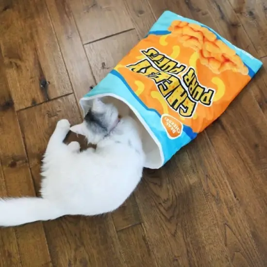 Quirky Kitty Cheezy Purr Puffs Play Sack Cat Toy image {5}