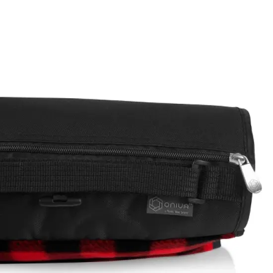 Picnic Time Blanket Tote XL Outdoor Picnic Blanket - Red/Black Buffalo Check image {6}