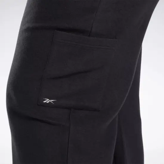 Reebok Classics Reverse Fleece Wide Leg Pants (Plus Size) Womens Athletic Pants image {3}