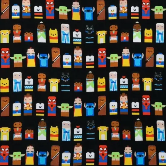 Men's Disney 100 Unified Characters Woven Button-Up Shirt - Black - Disney Store image {2}