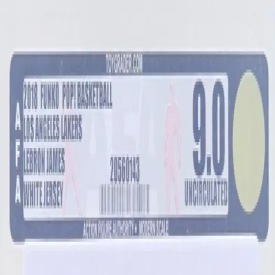 Funko POP LA Lakers NBA | Lebron White Jersey | Graded AFA 9 image {2}