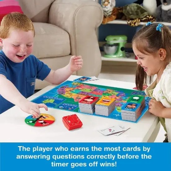 Game Zone Great States Geography Board Game Multiplayer Activity Game for Children ages 7 and above image {2}