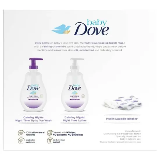 Baby Dove Calming Nights Gift Set - 3pc image {1}