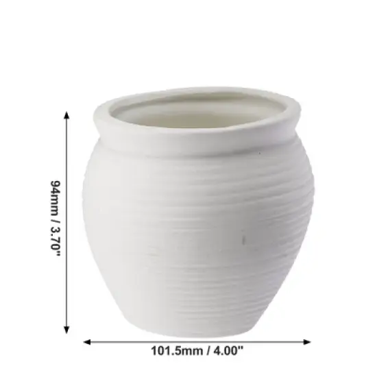 Unique Bargains Ceramic Aquarium Hideaway Rock Cave Fish Tank Decoration White 4"x3.7" image {4}